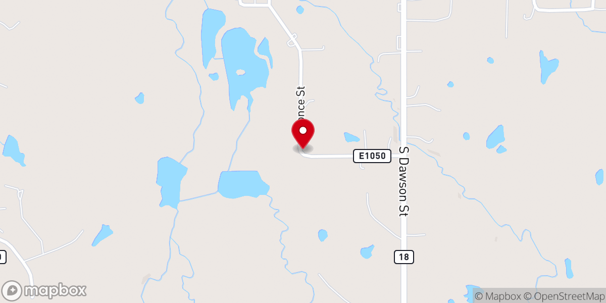 Map showing location of Horton Chapel of the Nazarene