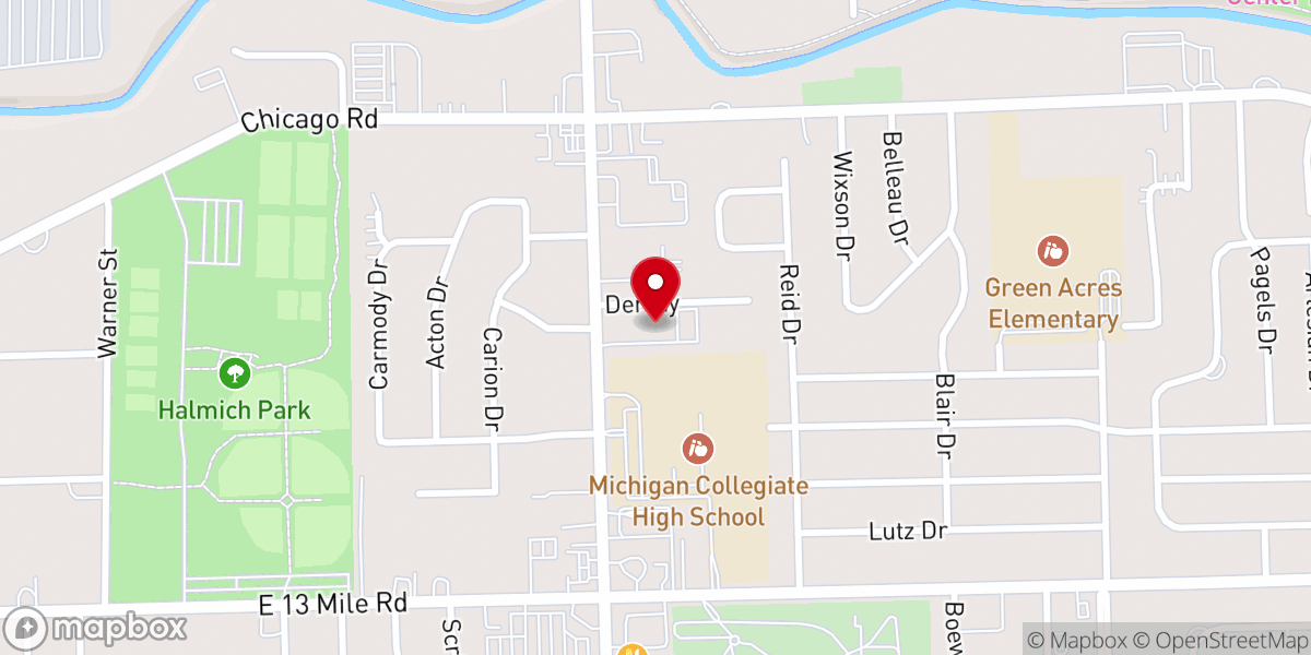 Map showing location of Holy Ghost Church