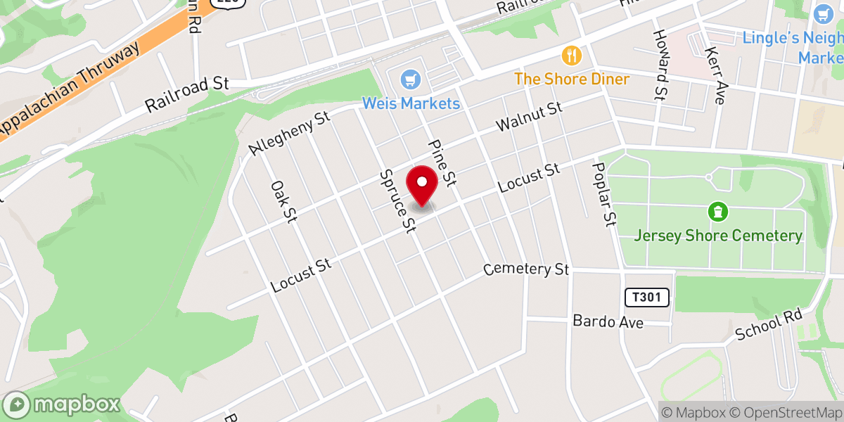 Map showing location of Wenger Roger L