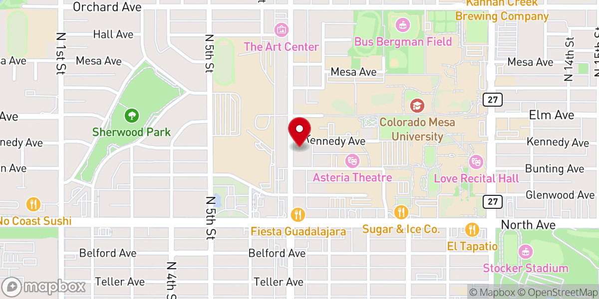 Map showing location of New Life Church