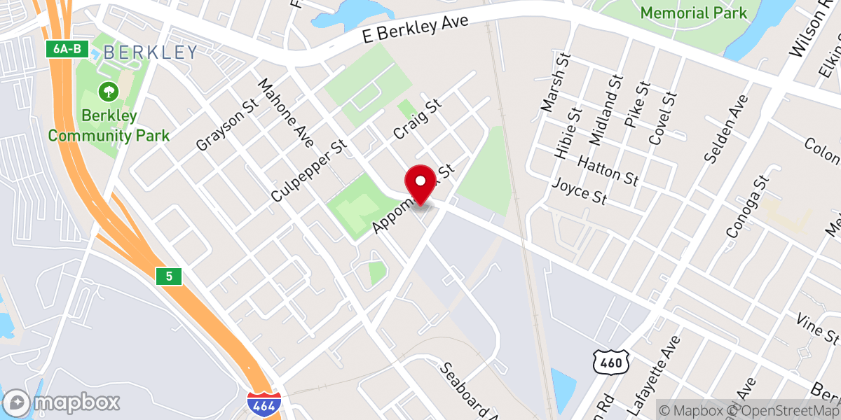 Map showing location of St Mark United Church-Christ