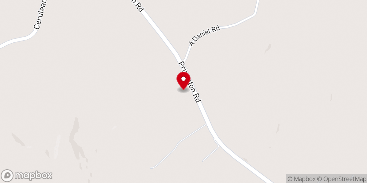 Map showing location of McCarroll Hill Church