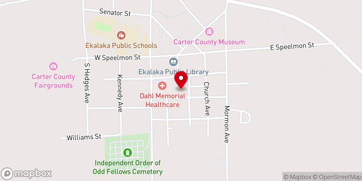 Map showing location of Carter County Justice of Peace