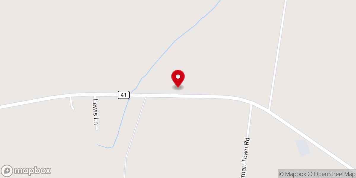 Map showing location of Tuckahoe Church