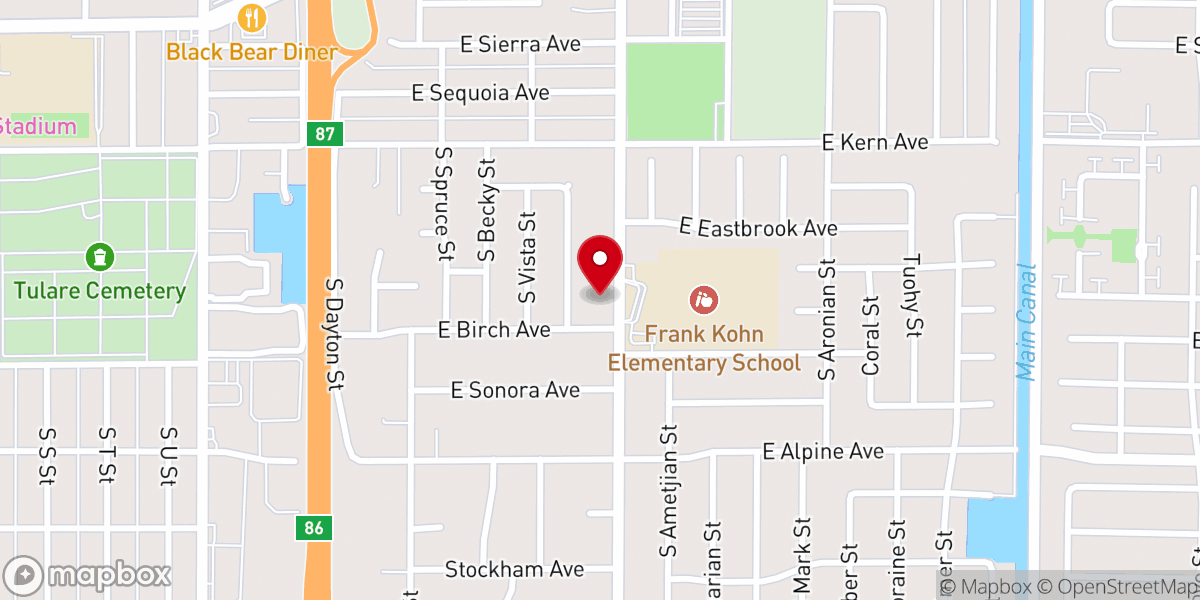 Map showing location of The Good Samaritan Church