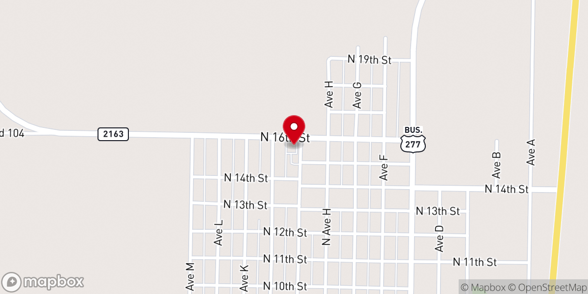 Map showing location of Saint George Catholic Church
