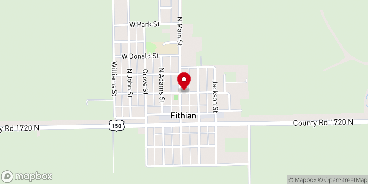 Map showing location of FITHIAN COMMUNITY CENTER
