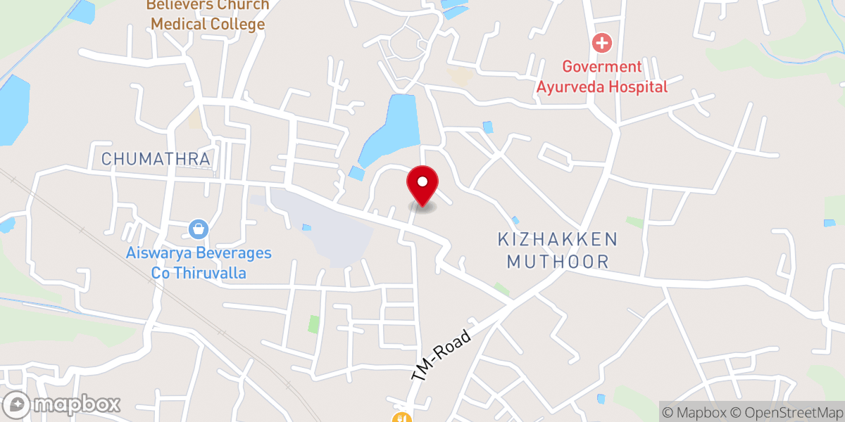Map showing location of St. Thomas Believers Eastern Church