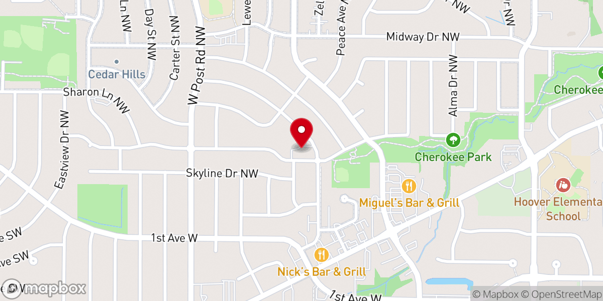 Map showing location of Peoples Church Unitarian Universalist