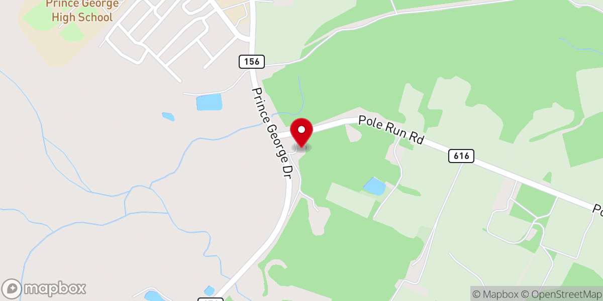 Map showing location of Faith Lutheran Parish