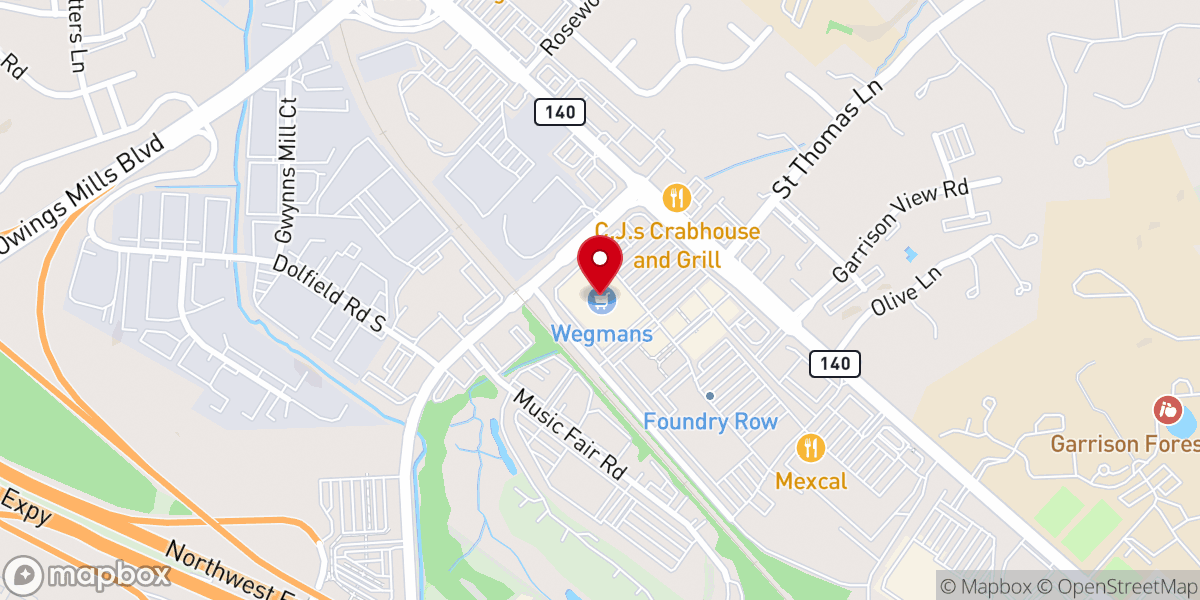 Map showing location of Foundry Row