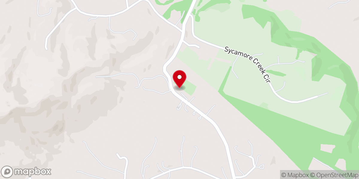 Map showing location of Mooreland Baptist Church