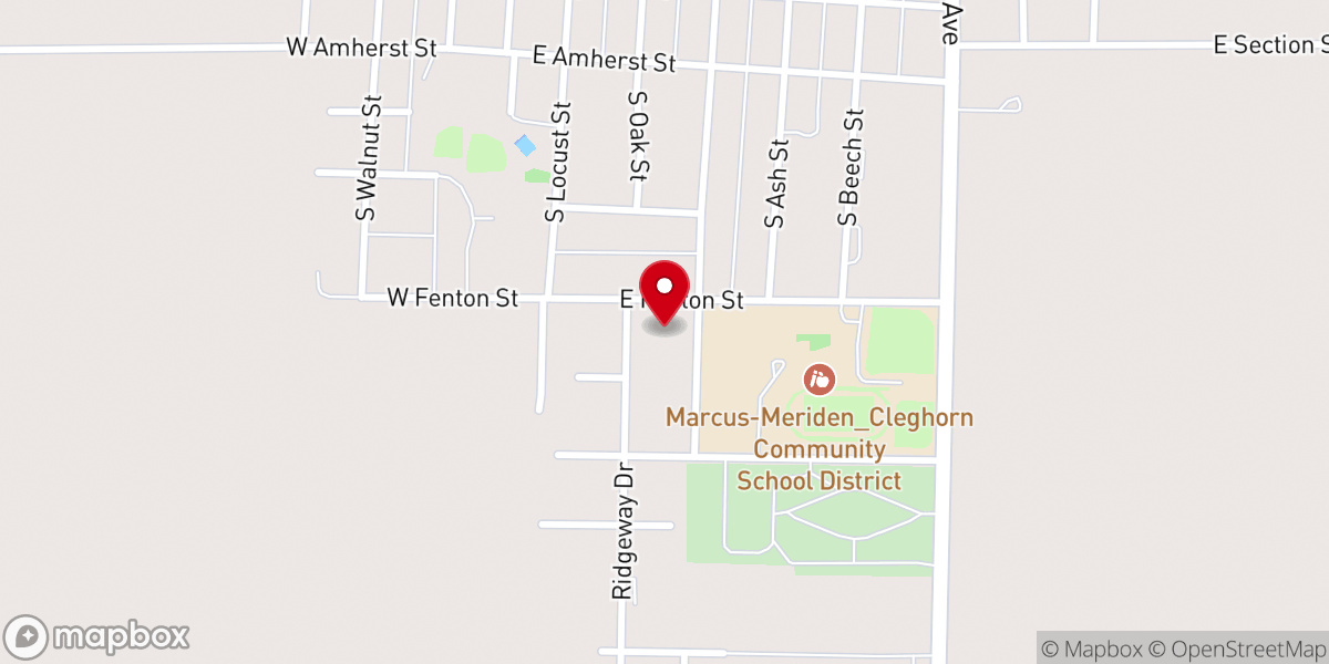 Map showing location of Grace Methodist Church