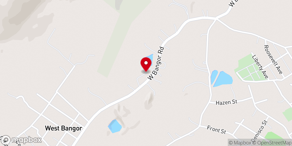 Map showing location of Knights of Columbus - Bangor, PA