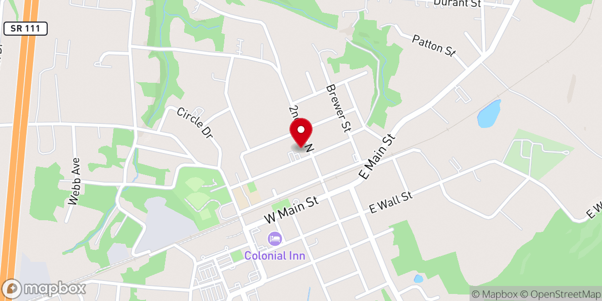 Map showing location of Iglesia de Jesucristo
