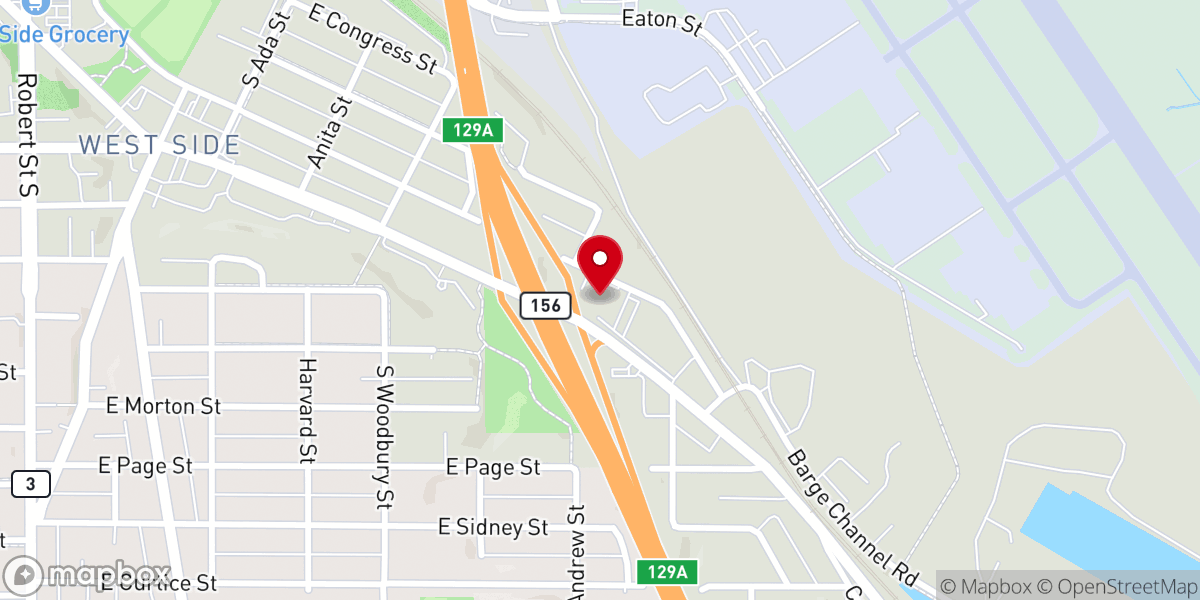 Map showing location of Our Lady of Guadalupe Church