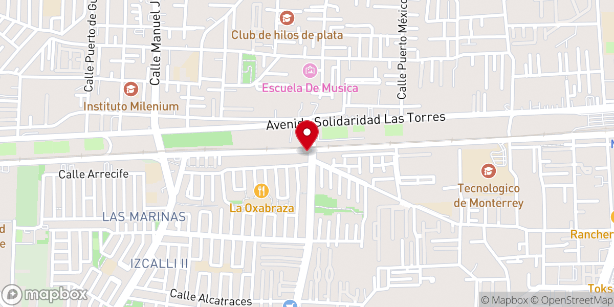 Map showing location of Comunidad Cristiana Fuego Nuevo Del Espíritu