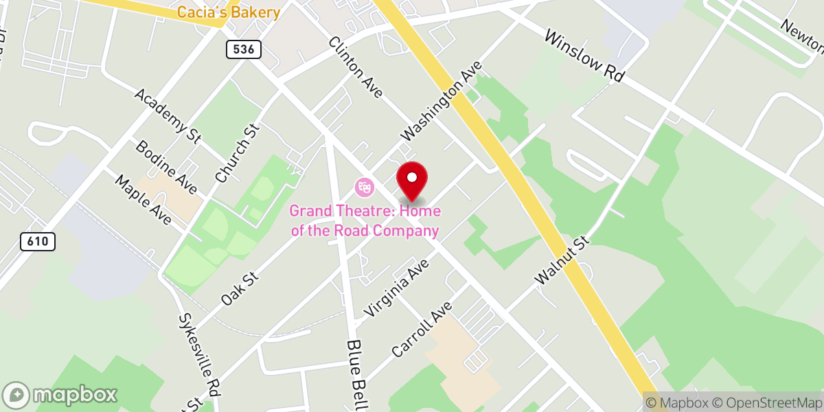 Map showing location of First Presbyterian Church of Williamstown