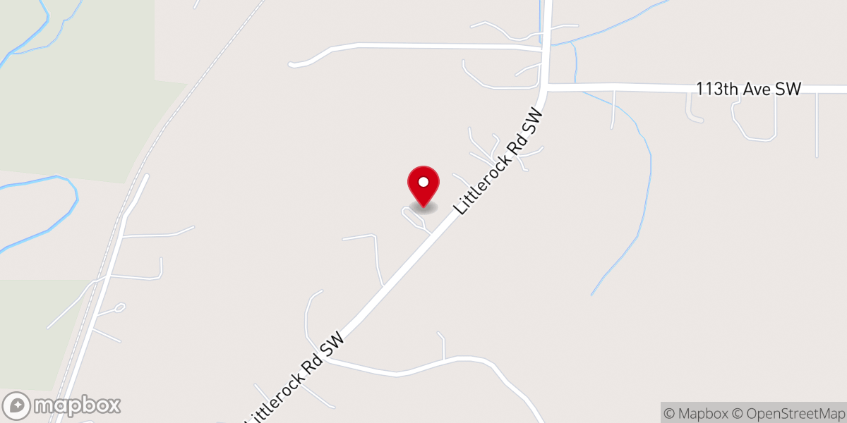 Map showing location of Littlerock Community Fellowship