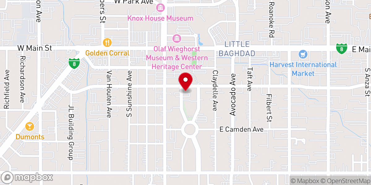 Map showing location of Bible Believers Baptist Church