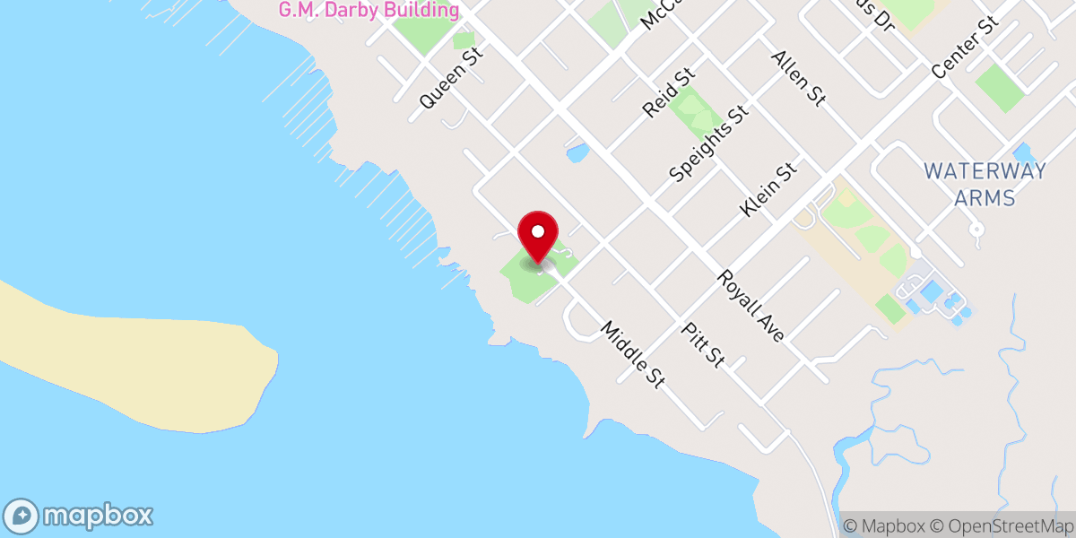 Map showing location of Alhambra Hall