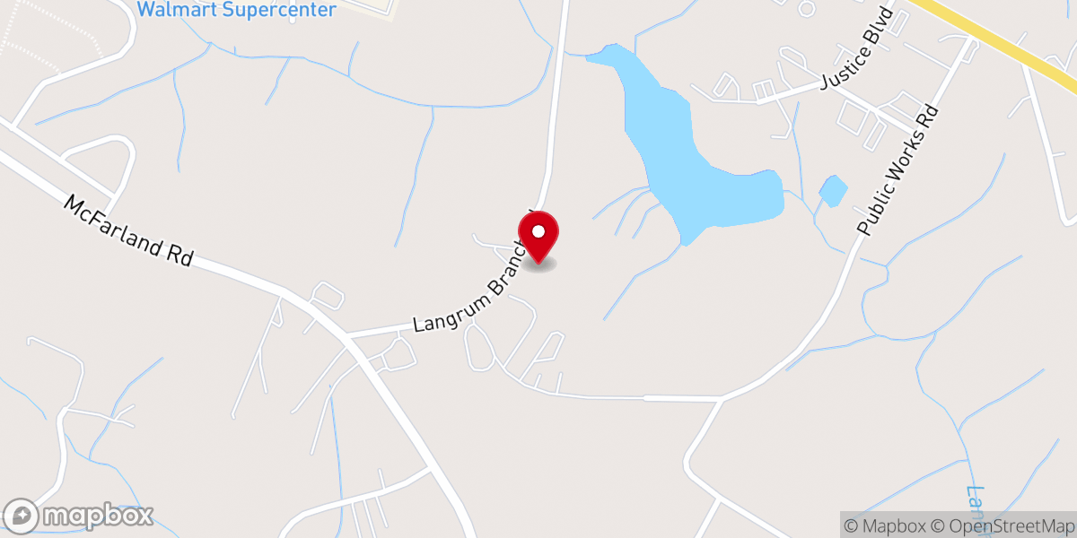 Map showing location of Langham Church