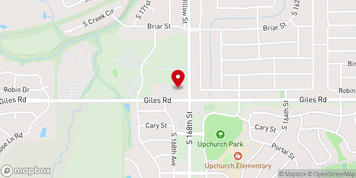 Map showing location of Celebration Covenant Church