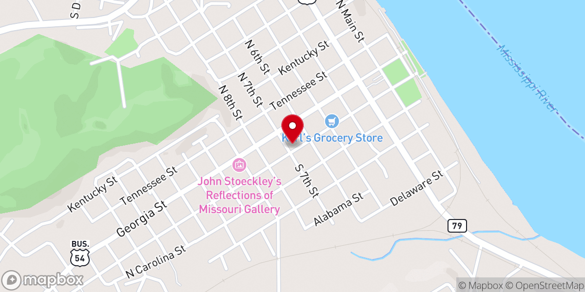 Map showing location of Centenary United Methodist Church