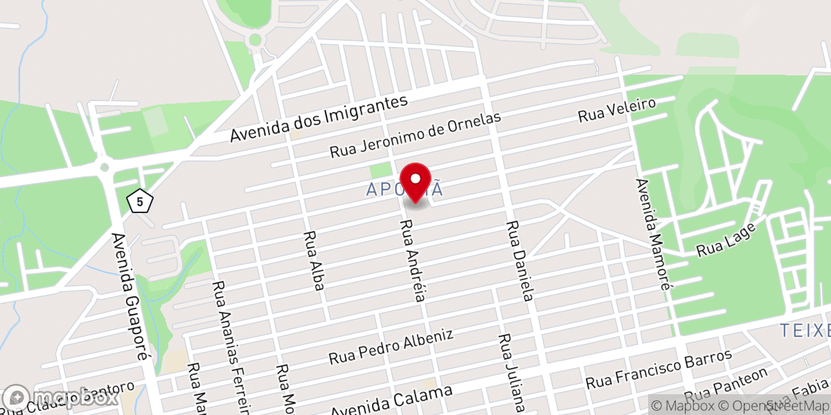 Map showing location of Comunidade Nossa Senhora de Guadalupe - Aponiã