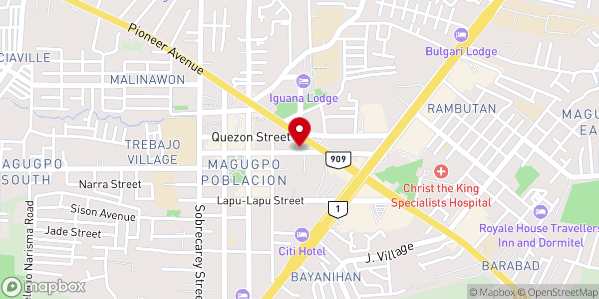 Map showing location of United Pentecostal Church, Phil. Inc