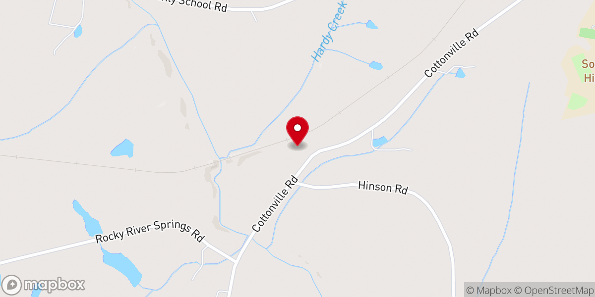 Map showing location of Cedar Grove United Methodist