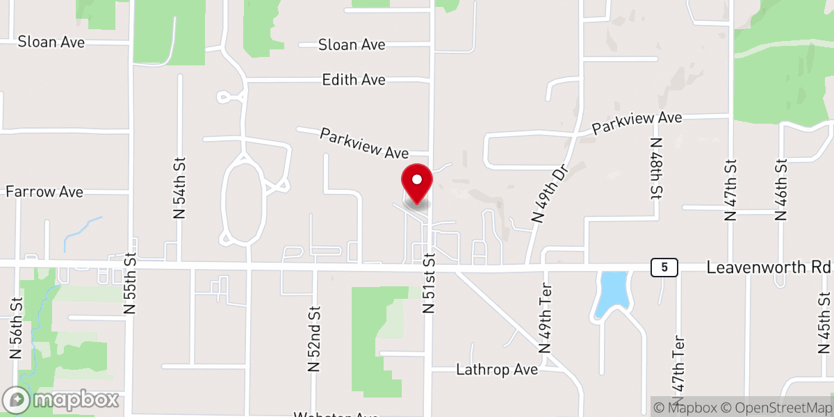 Map showing location of Welborn Baptist Church