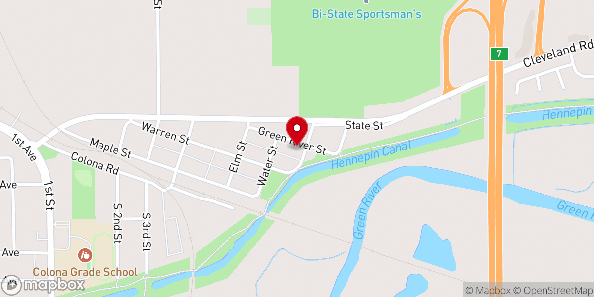 Map showing location of Eagle Summit Community Church
