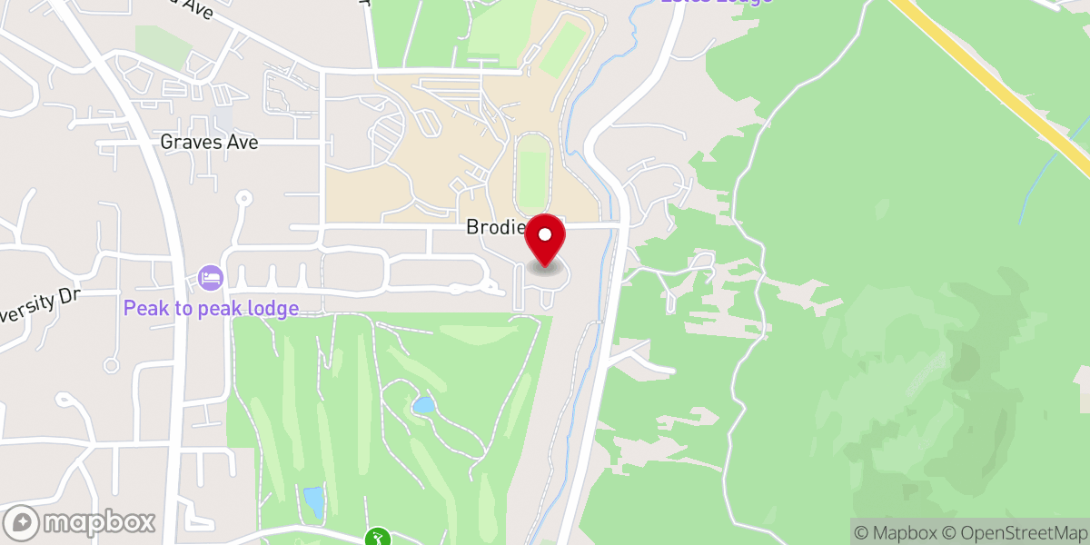 Map showing location of Presbyterian Community Church of the Rockies