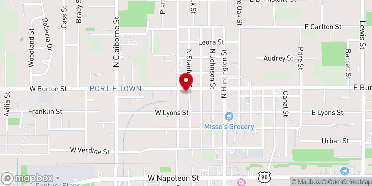 Map showing location of Open Door Biker Church