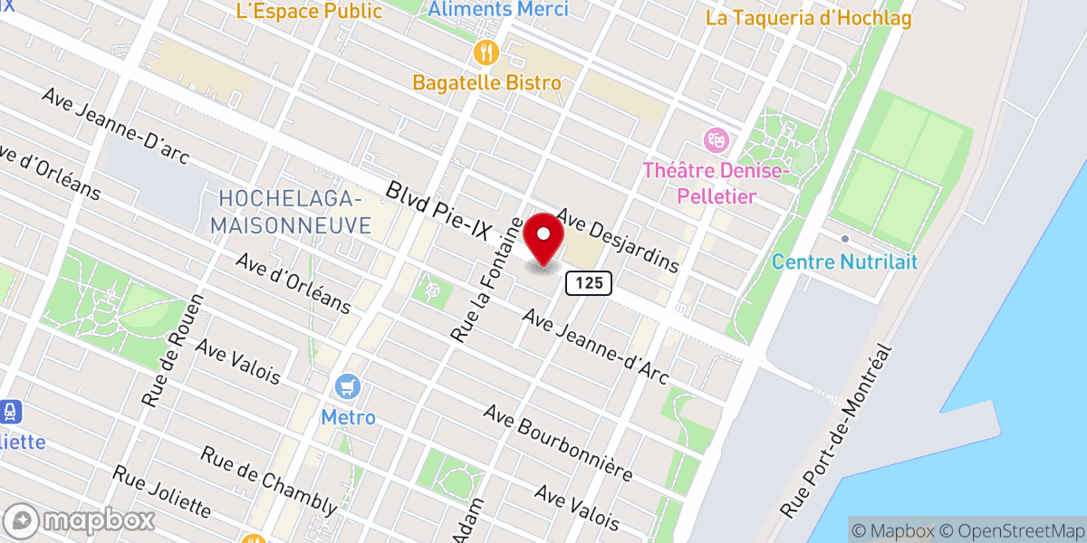 Map showing location of ISKCON Montreal: Centre Hare Krishna