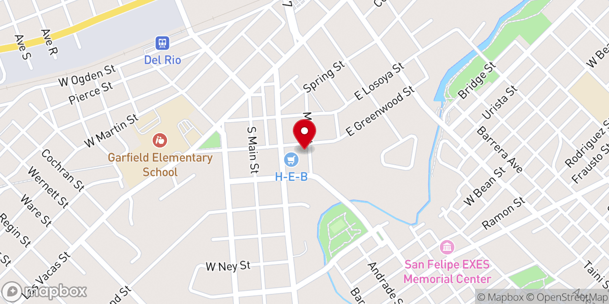 Map showing location of Sacred Heart Catholic School