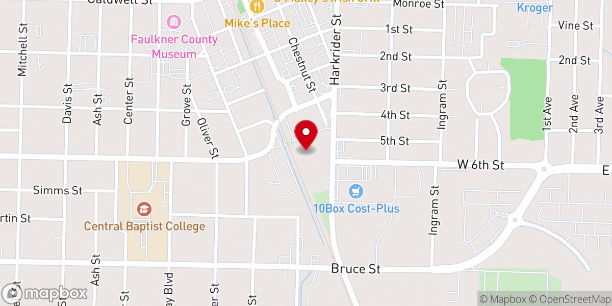 Map showing location of St Joseph Catholic Church