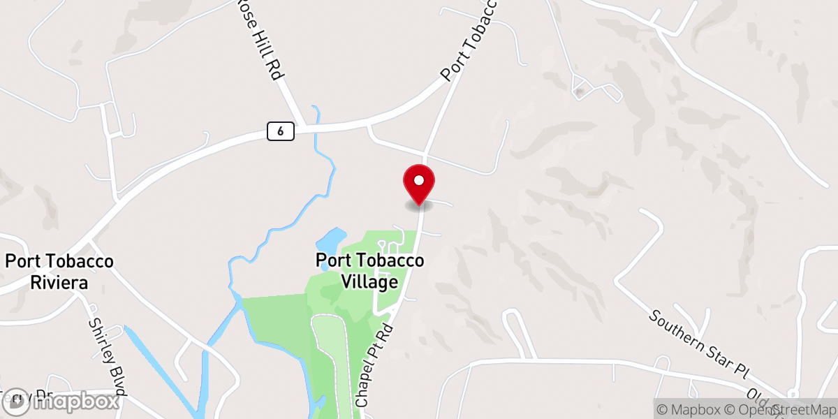 Map showing location of Port Tobacco Historic District