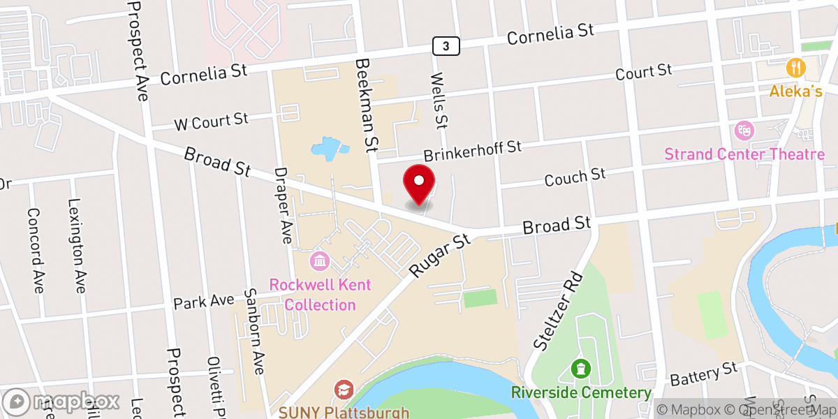 Map showing location of St. John XXIII Newman Center