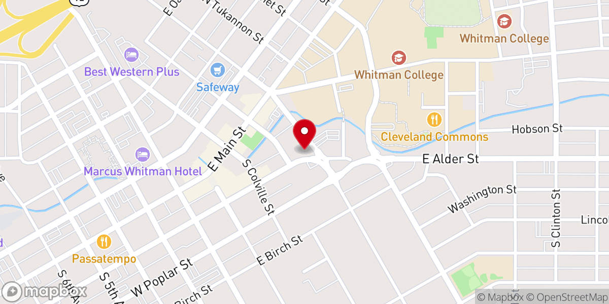 Map showing location of Covenant Presbyterian Church