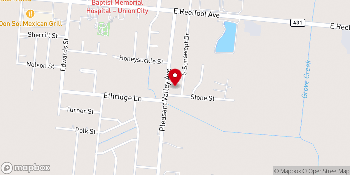 Map showing location of Pleasant Valley Methodist Church