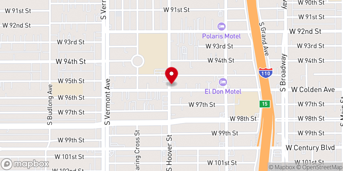 Map showing location of The Harvest Place Outreach Center