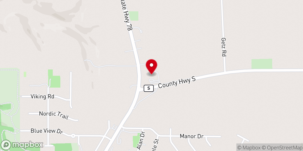 Map showing location of Mount Horeb United Methodist Church
