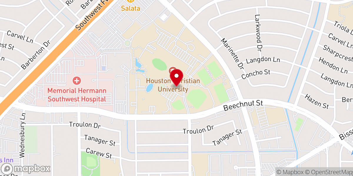 Map showing location of Morris Cultural Arts Center