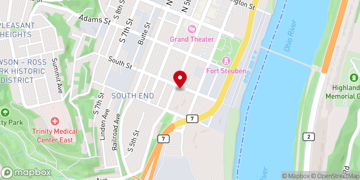 Map showing location of Holy Trinity Greek Festival