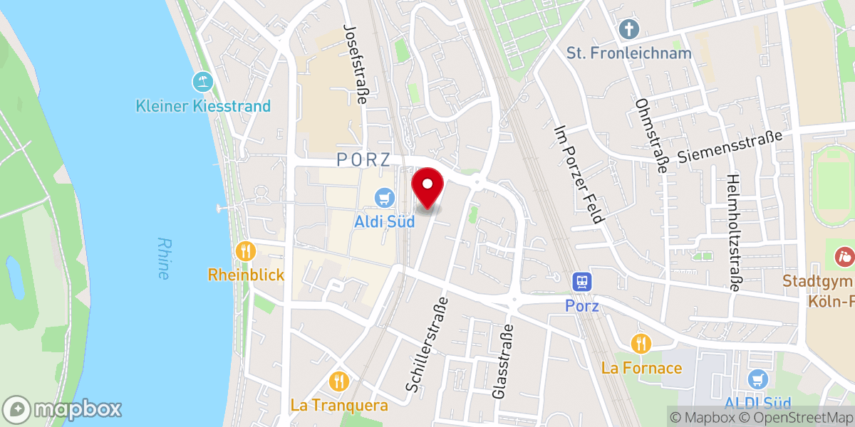 Map showing location of Freie Evangelische Gemeinde Köln-Porz