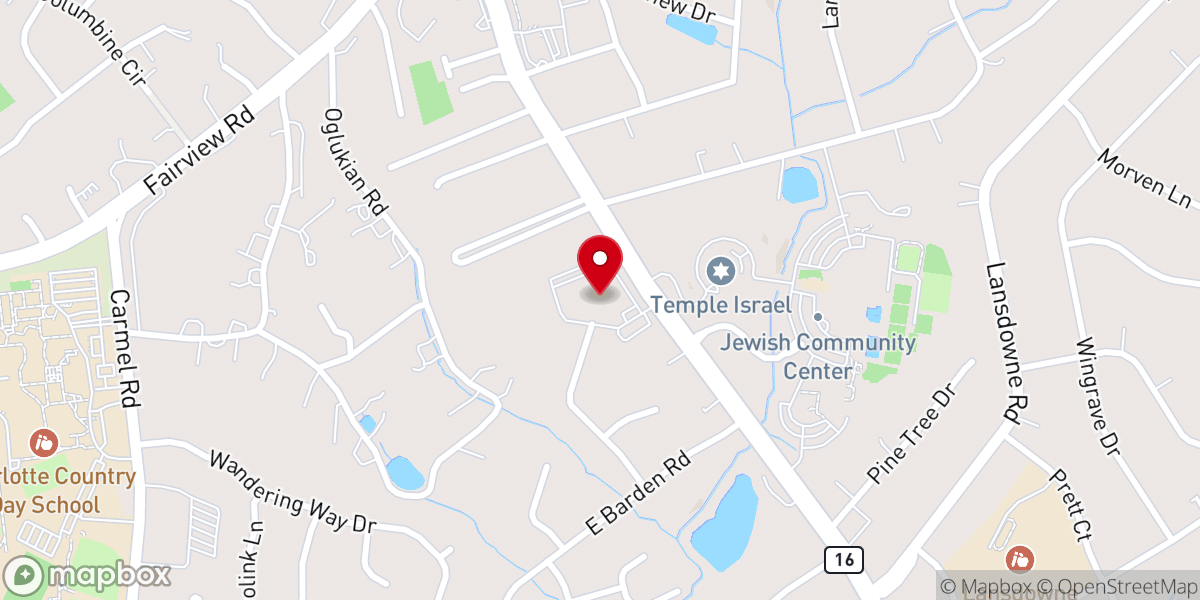 Map showing location of Providence Road Church of Christ