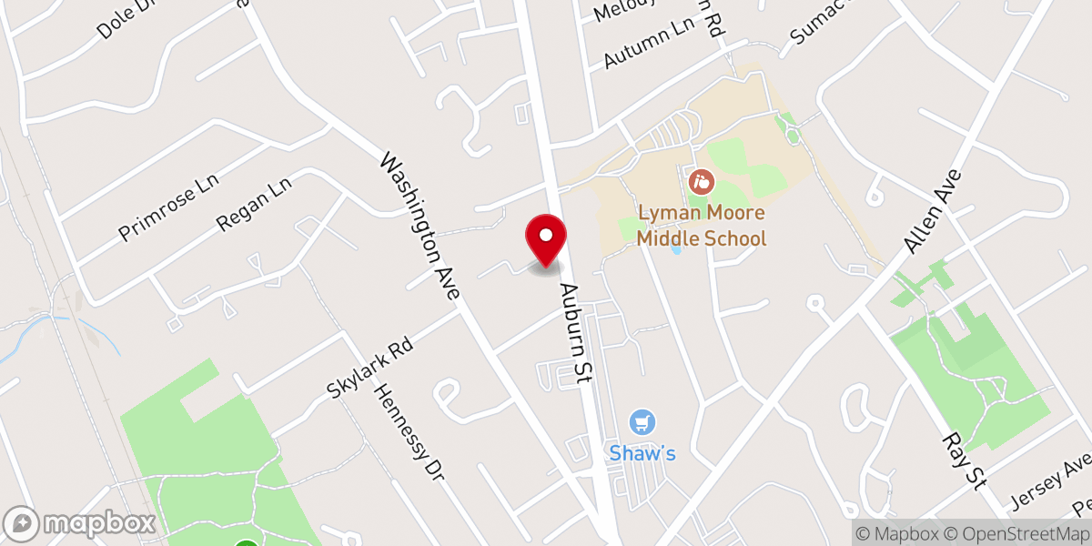 Map showing location of First Lutheran Church