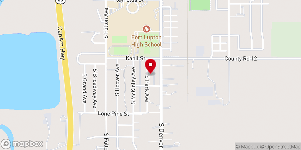 Map showing location of Mt Calvary Lutheran Church